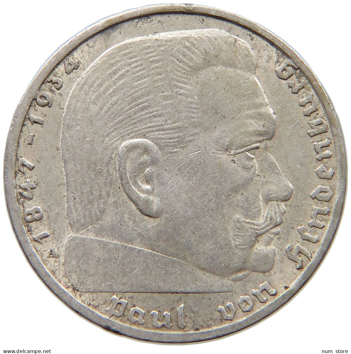 DRITTES REICH 2 MARK 1937 A  #a090 0763 - 2 Reichsmark