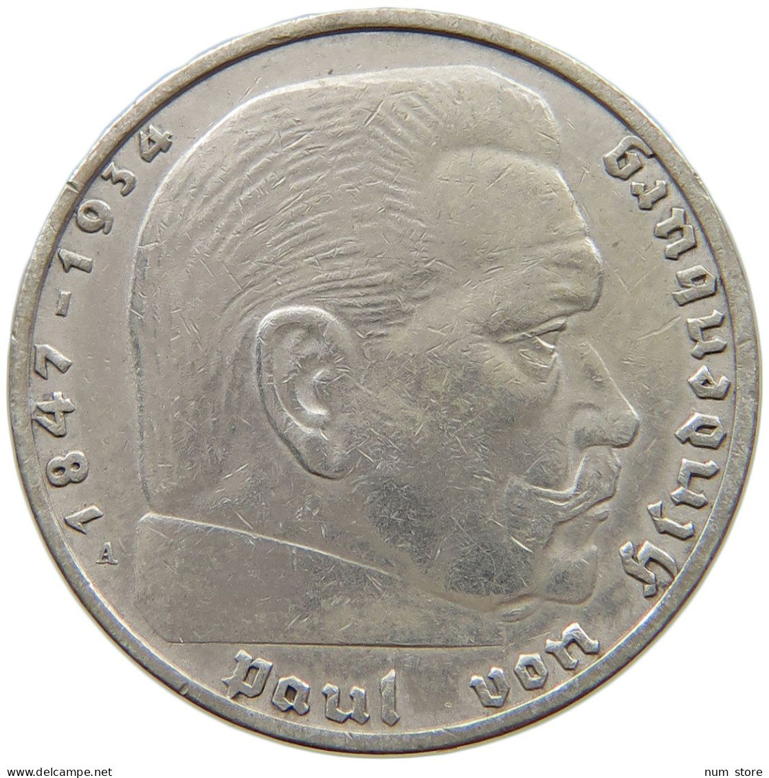 DRITTES REICH 2 MARK 1937 A  #a082 0409 - 2 Reichsmark