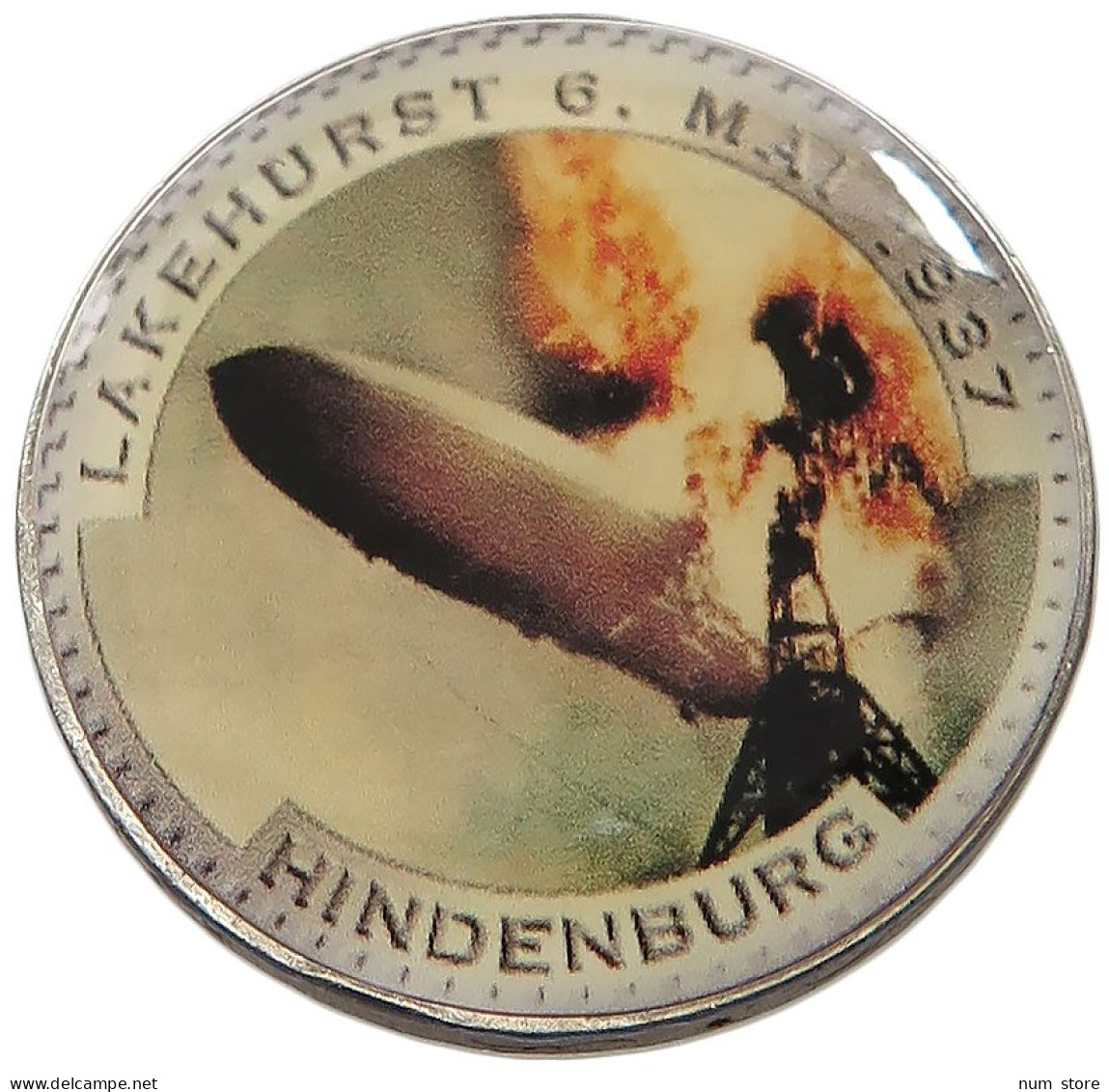 DRITTES REICH 2 MARK  HINDENBURG A LAKE PLACID #sm05 0029 - 2 Reichsmark