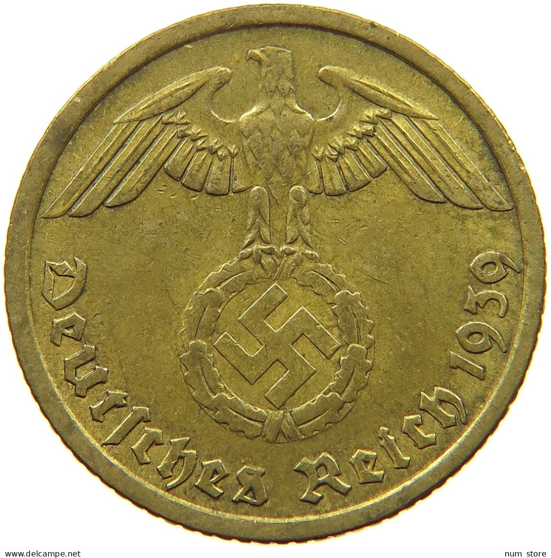 DRITTES REICH 10 PFENNIG 1939 F  #s068 0061 - 10 Reichspfennig