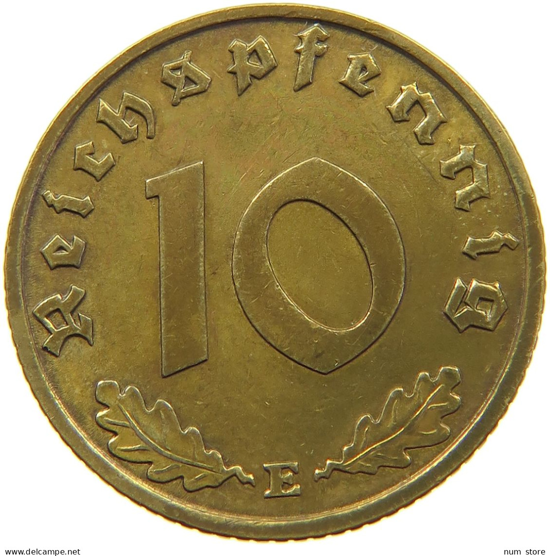 DRITTES REICH 10 PFENNIG 1937 E  #a056 0521 - 10 Reichspfennig