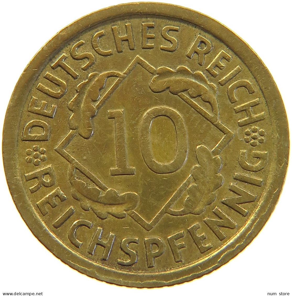 DRITTES REICH 10 PFENNIG 1935 A  #a054 0951 - 10 Reichspfennig