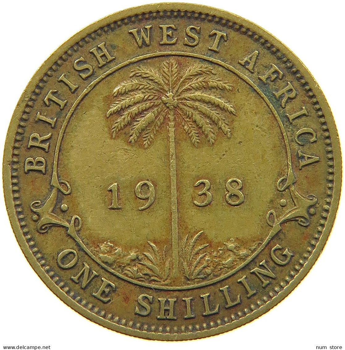 BRITISH WEST AFRICA SHILLING 1938 George VI. (1936-1952) #s029 0147 - Colonies