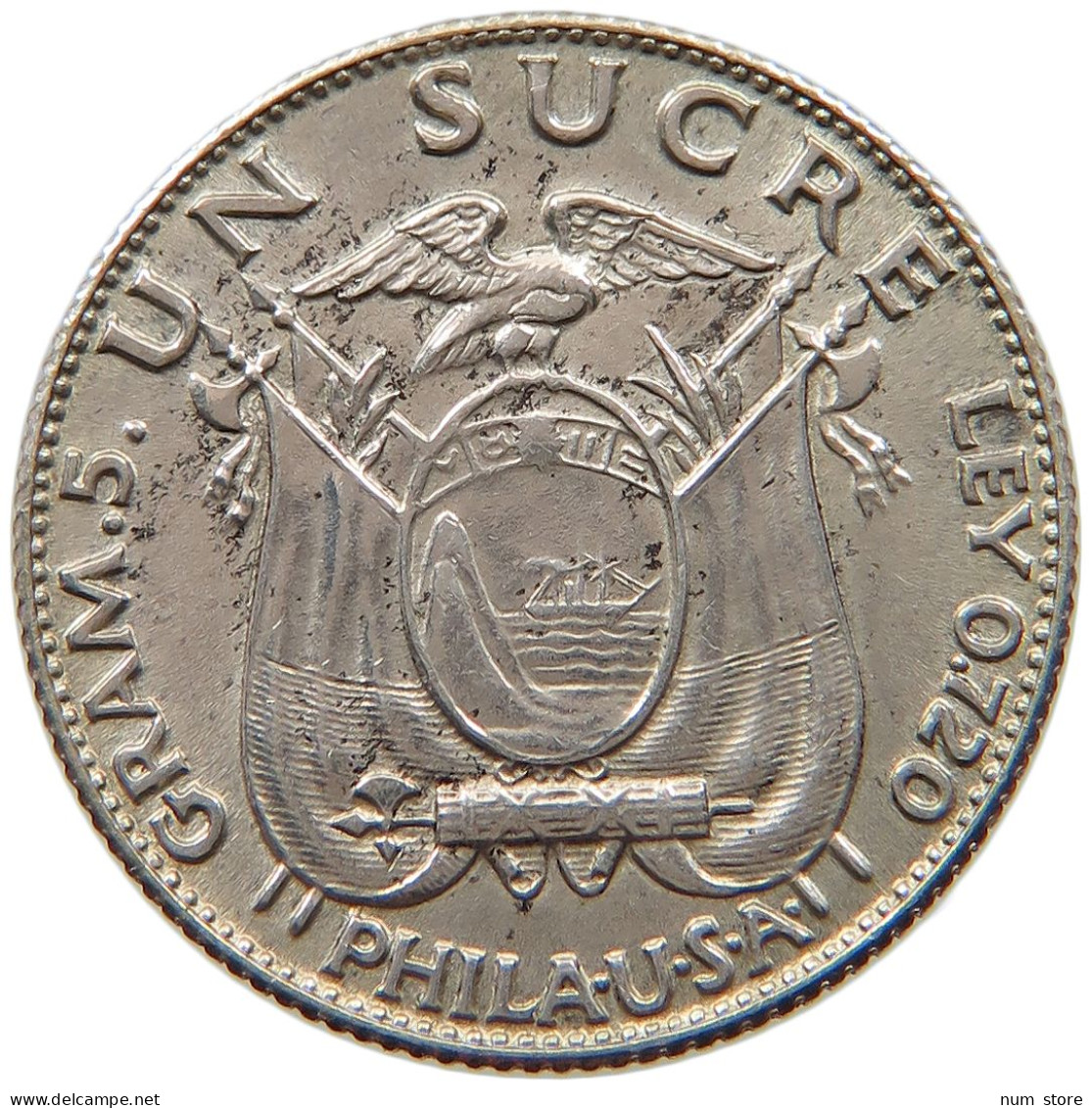 ECUADOR SUCRE 1934  #s035 0209 - Ecuador