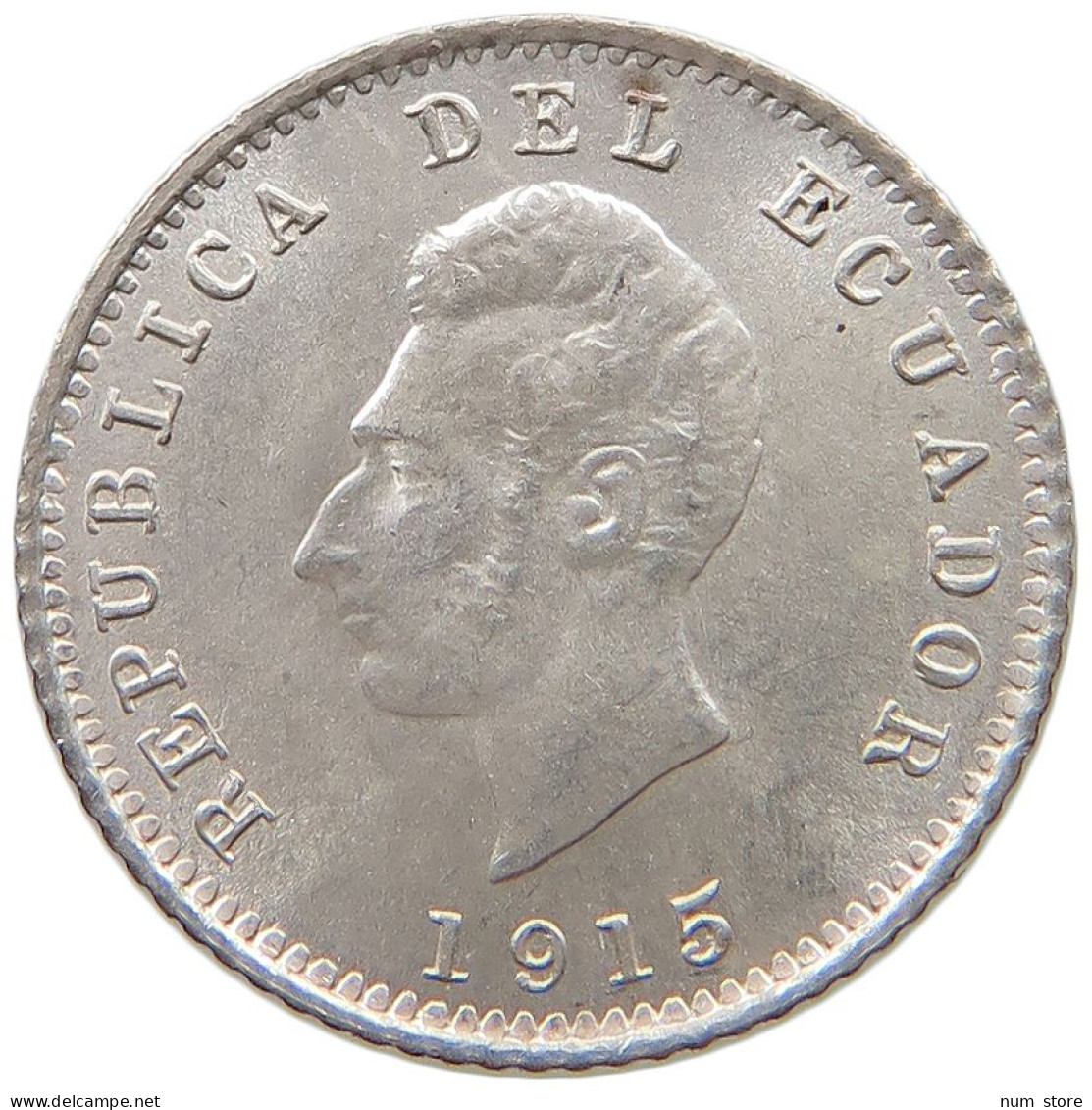 ECUADOR 1/2 DECIMO 1915  #t111 1373 - Equateur