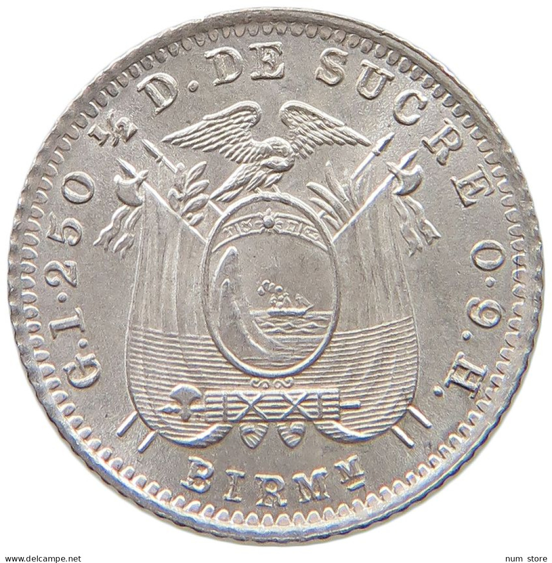 ECUADOR 1/2 DECIMO 1915  #t111 1373 - Equateur