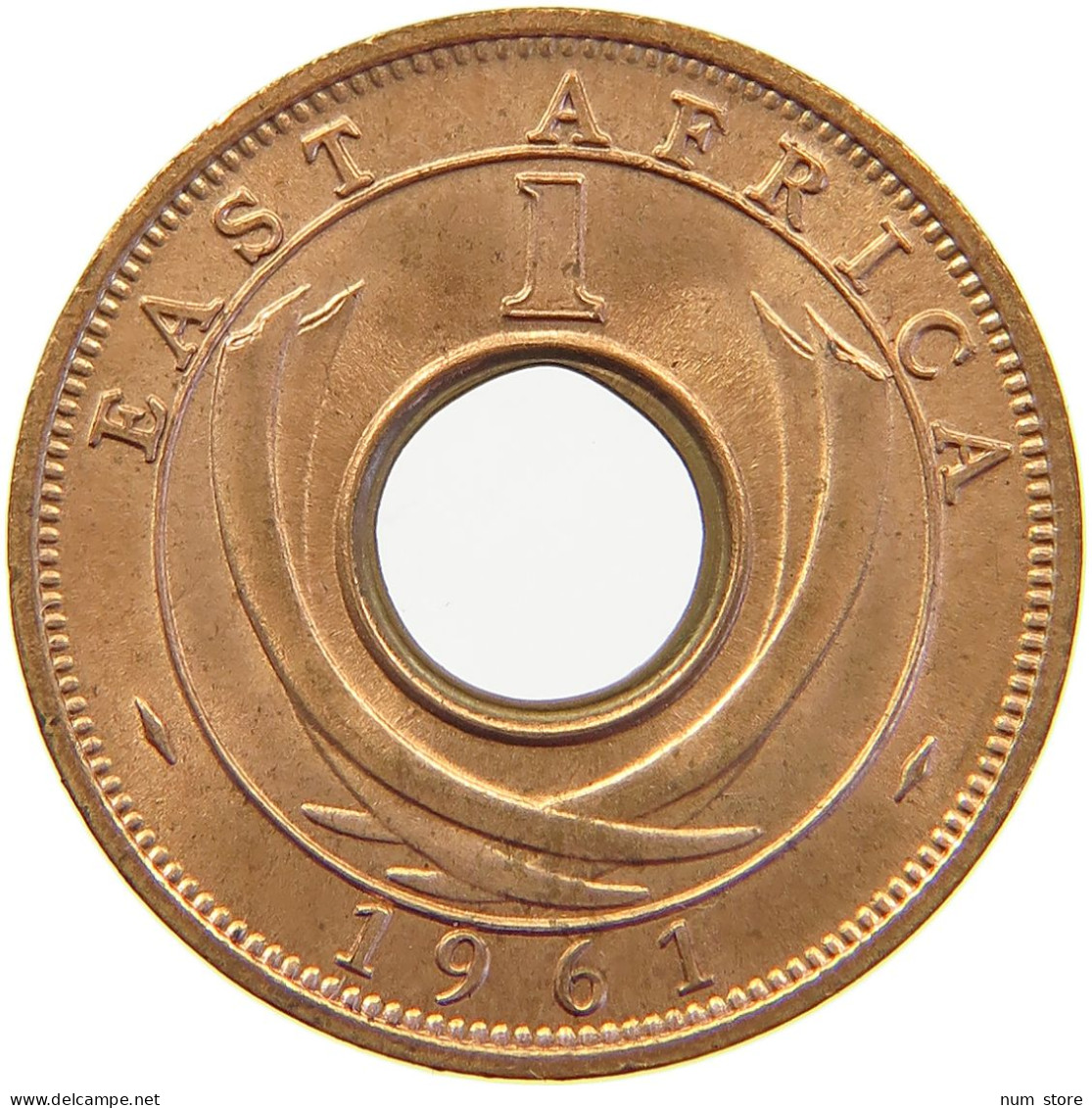 EAST AFRICA CENT 1961 Elizabeth II. (1952-2022) #s023 0345 - Oost-Afrika & Protectoraat Van Uganda