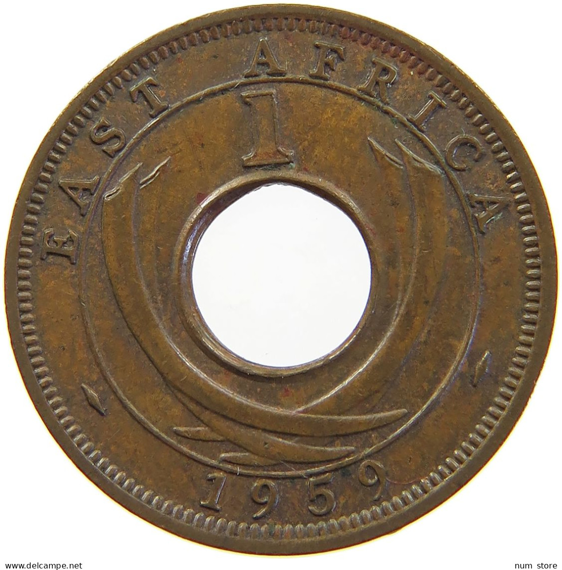 EAST AFRICA CENT 1959 KN Elizabeth II. (1952-2022) #s024 0103 - Afrique Orientale & Protectorat D'Ouganda