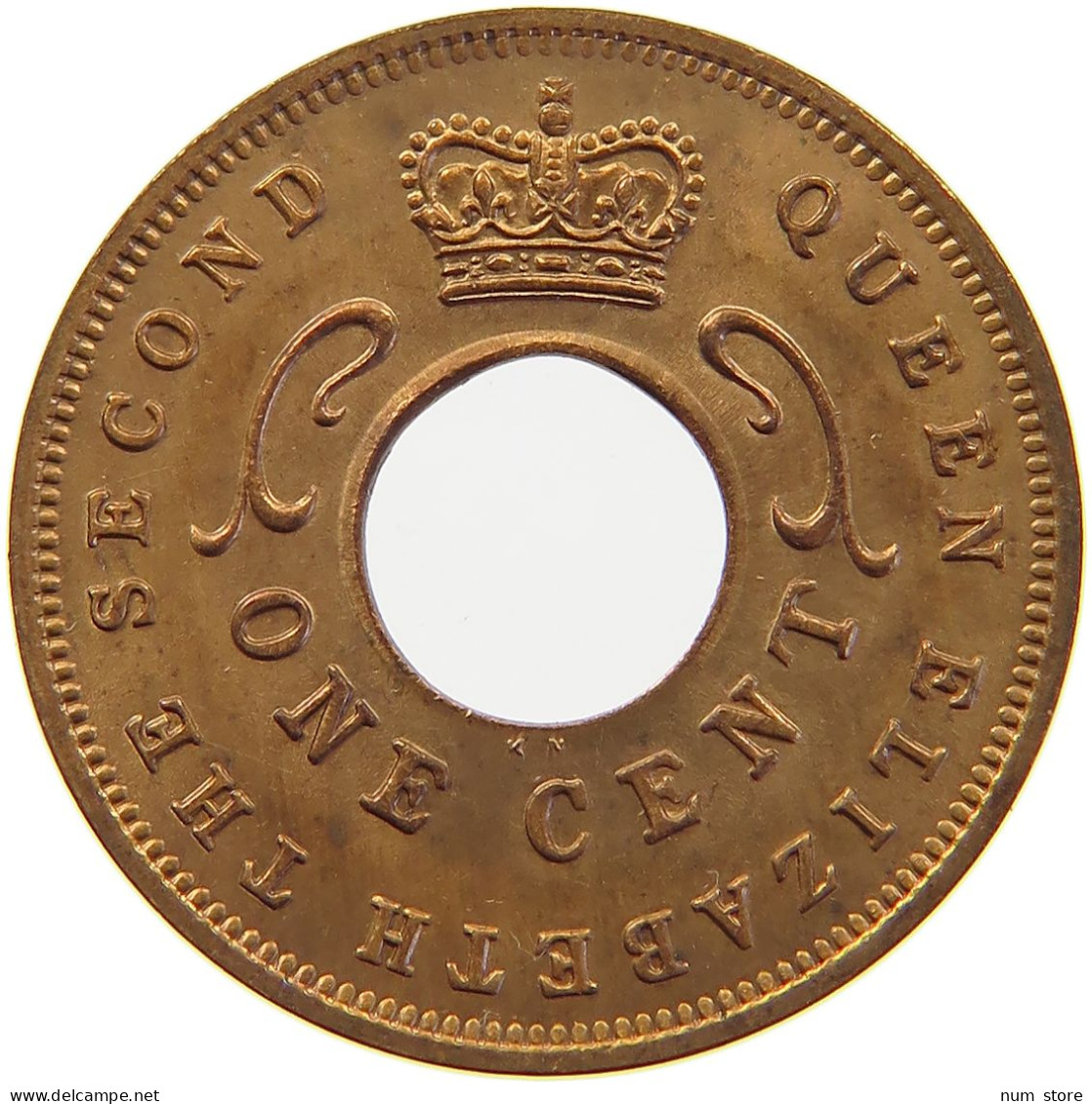 EAST AFRICA CENT 1959 KN Elizabeth II. (1952-2022) #s023 0373 - Oost-Afrika & Protectoraat Van Uganda