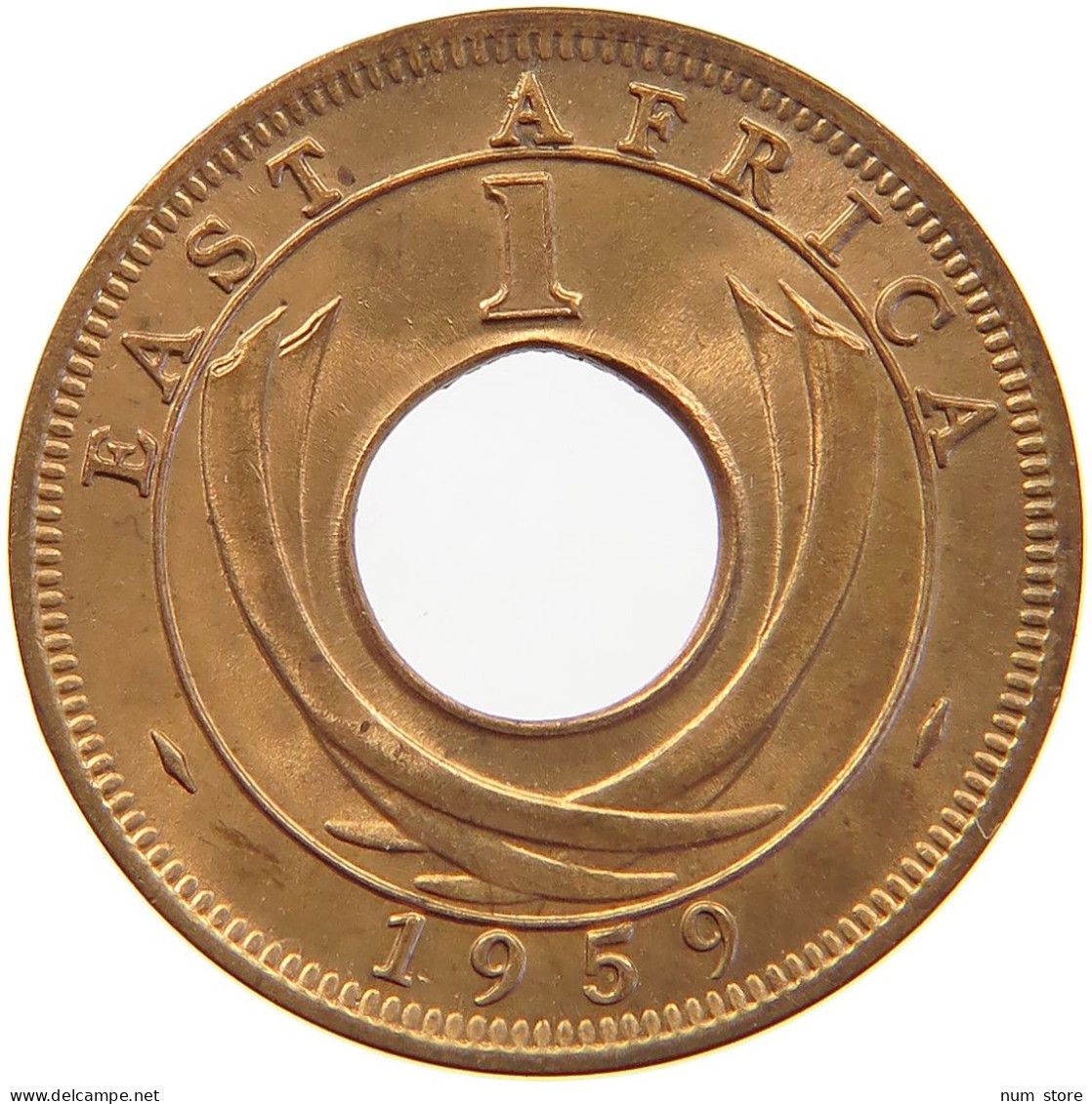 EAST AFRICA CENT 1959 KN Elizabeth II. (1952-2022) #s023 0375 - Afrique Orientale & Protectorat D'Ouganda