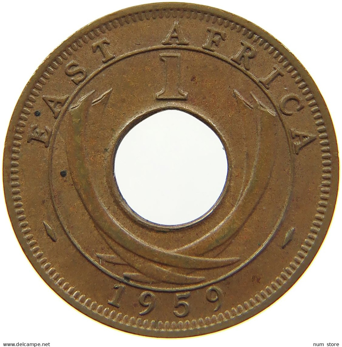 EAST AFRICA CENT 1959 KN Elizabeth II. (1952-2022) #s008 0137 - Afrique Orientale & Protectorat D'Ouganda