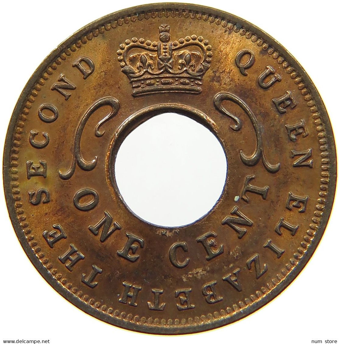 EAST AFRICA CENT 1959 Elizabeth II. (1952-2022) #c036 0689 - Oost-Afrika & Protectoraat Van Uganda