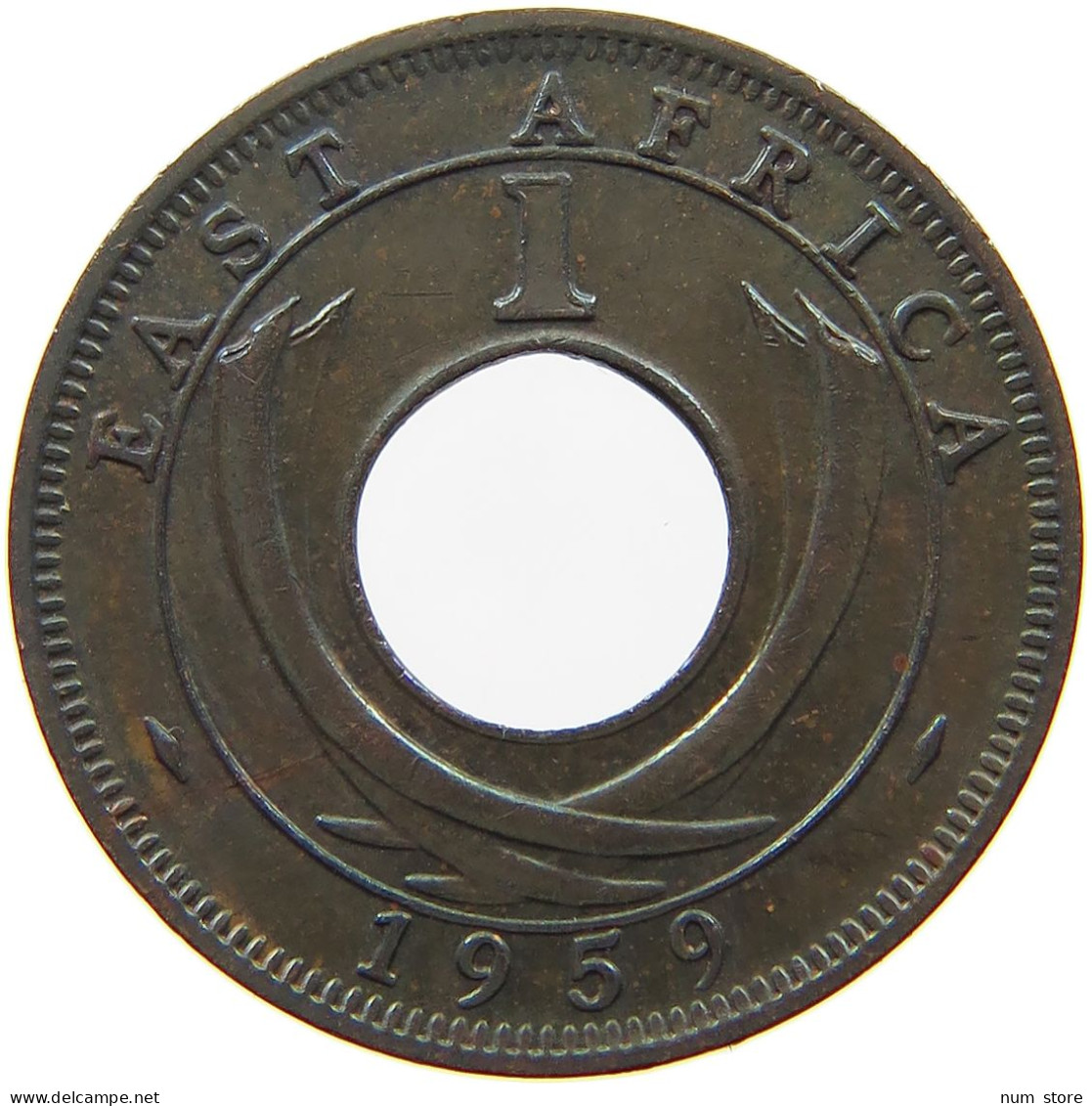 EAST AFRICA CENT 1959 Elizabeth II. (1952-2022) #a093 0423 - Ostafrika Und Herrschaft Von Uganda