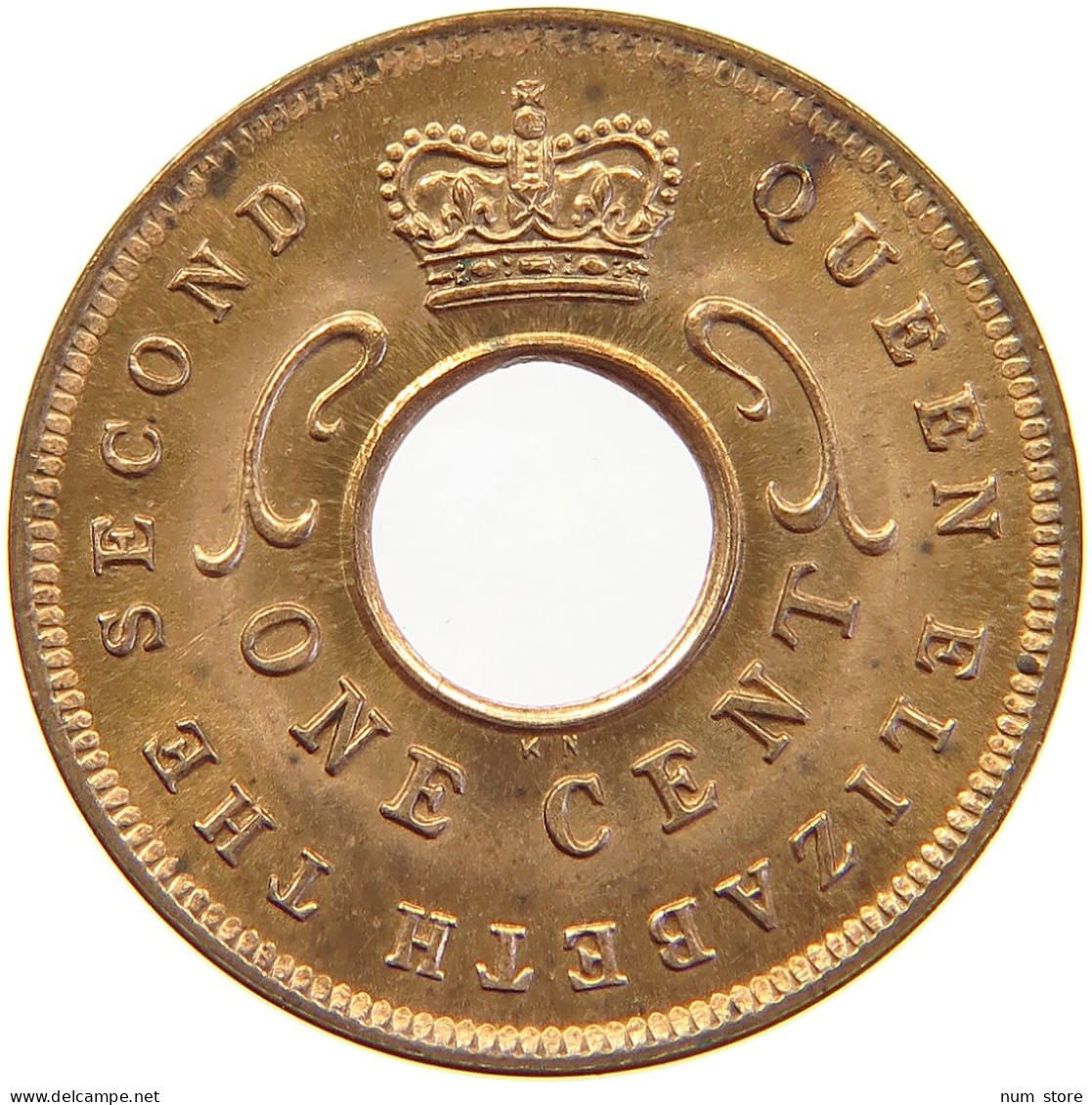 EAST AFRICA CENT 1956 KN Elizabeth II. (1952-2022) #s023 0377 - Africa Orientale E Protettorato D'Uganda