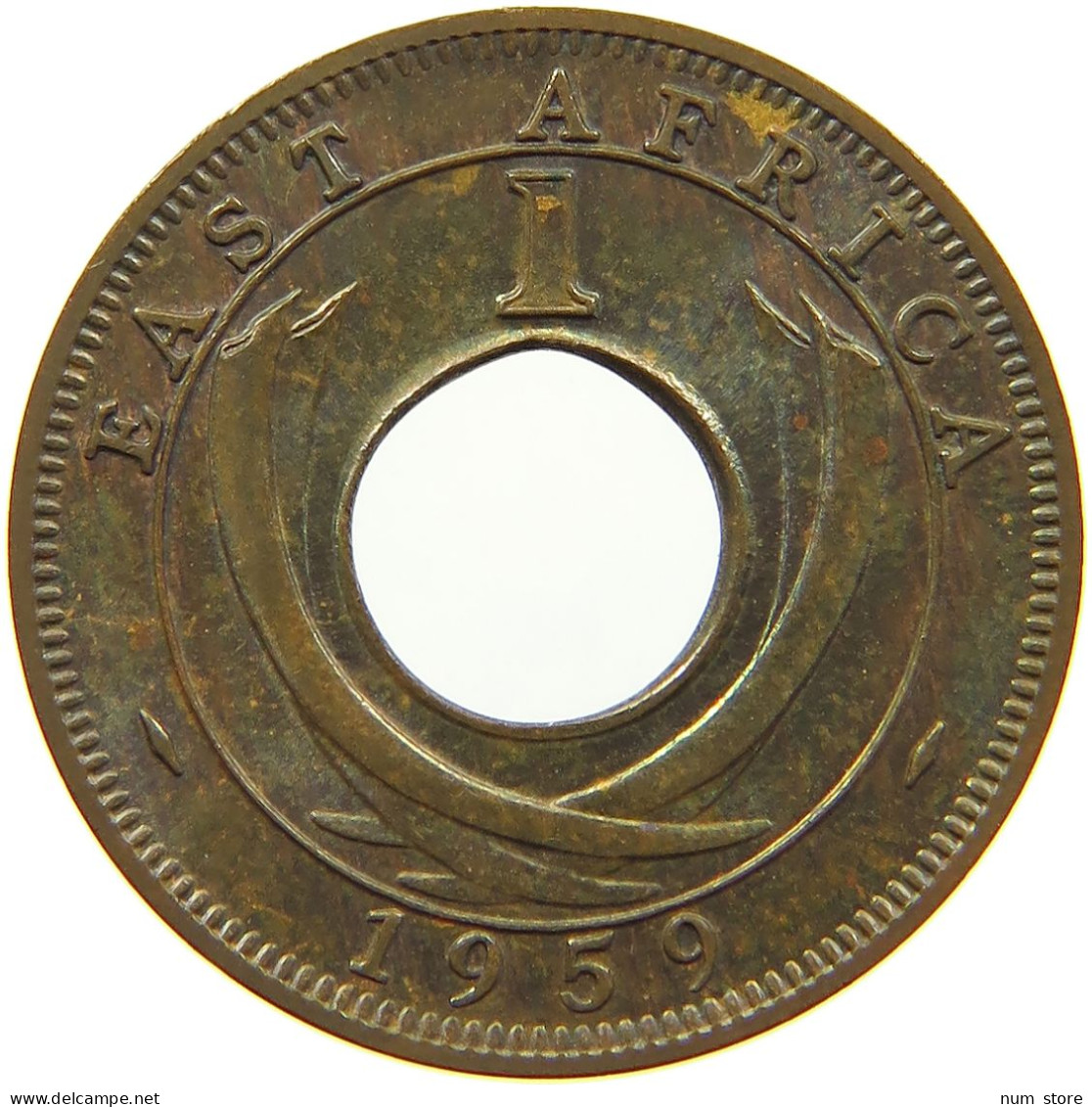 EAST AFRICA CENT 1959 Elizabeth II. (1952-2022) #s008 0111 - Afrique Orientale & Protectorat D'Ouganda