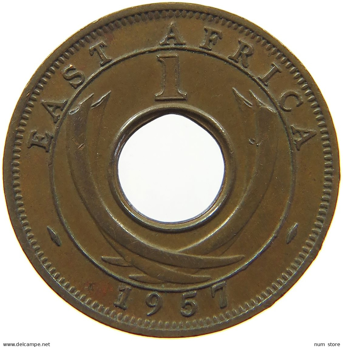 EAST AFRICA CENT 1957 Elizabeth II. (1952-2022) #s008 0127 - Afrique Orientale & Protectorat D'Ouganda