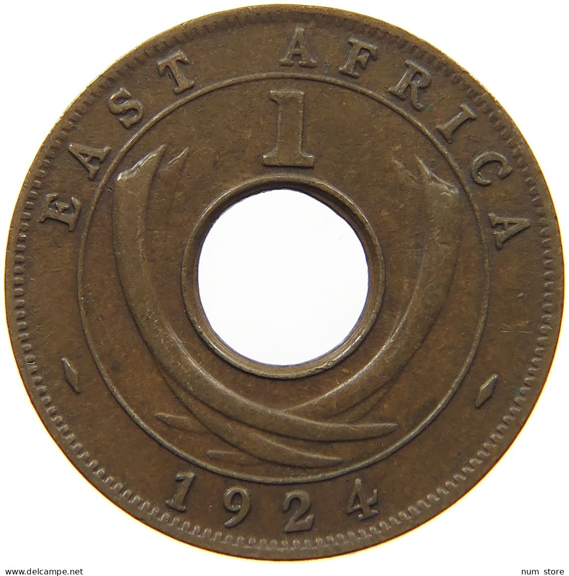 EAST AFRICA CENT 1924 George V. (1910-1936) #c014 0377 - Ostafrika Und Herrschaft Von Uganda