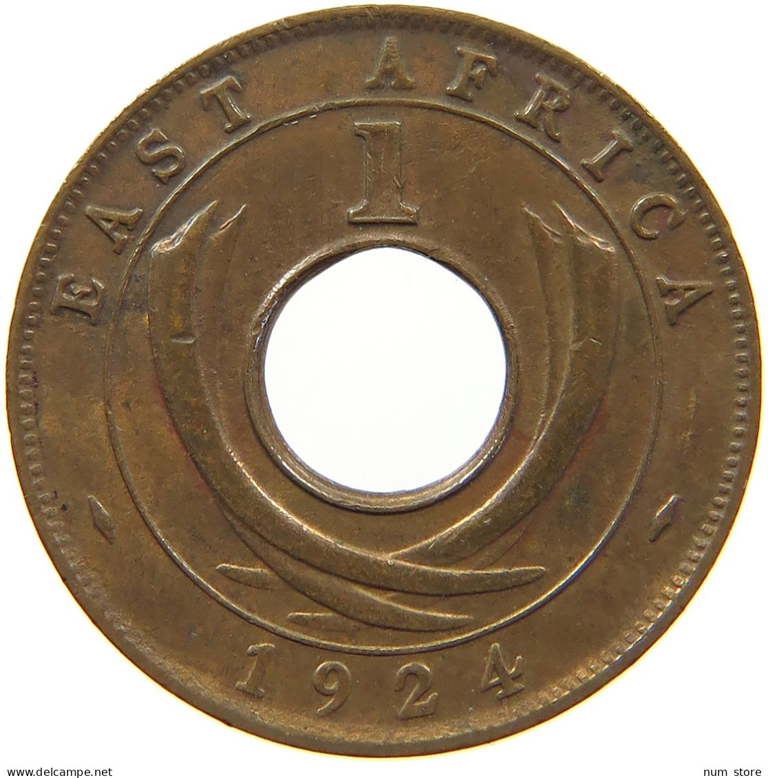 EAST AFRICA CENT 1924 George V. (1910-1936) #s008 0125 - Ostafrika Und Herrschaft Von Uganda