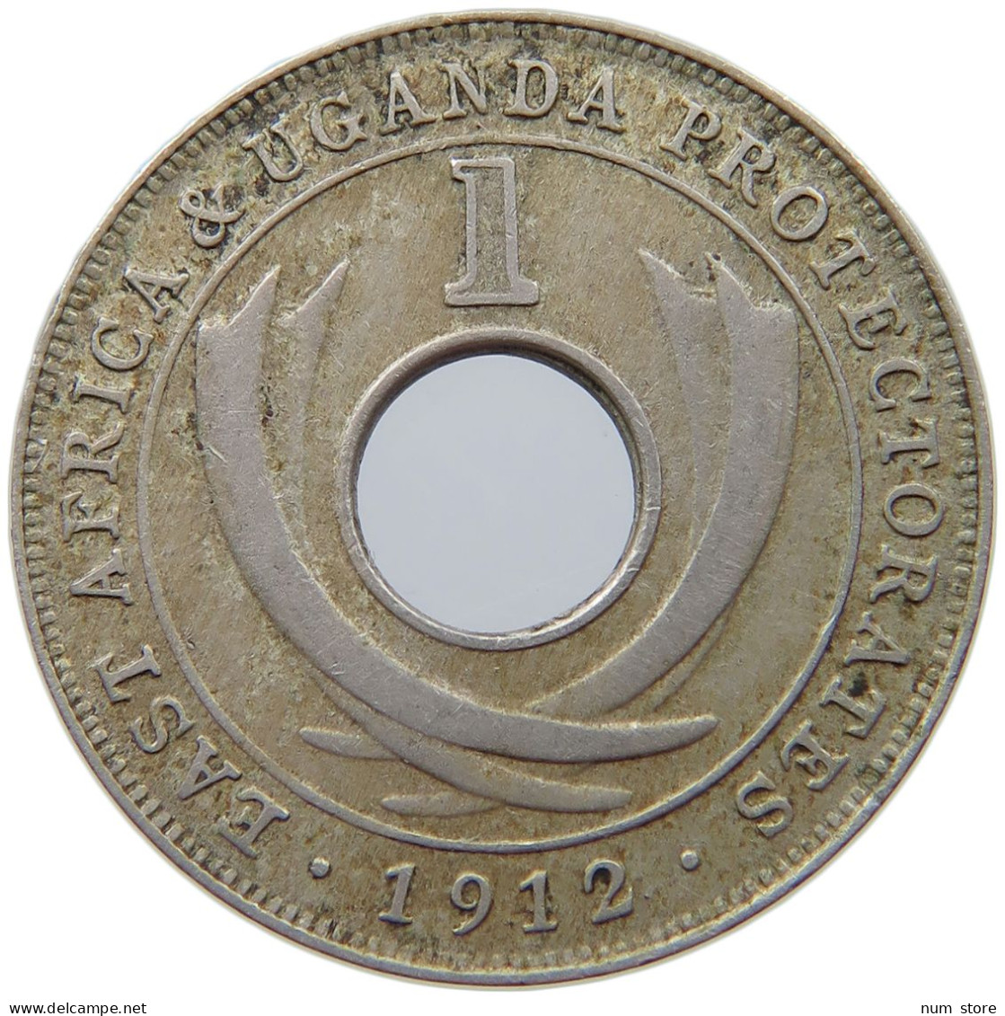 EAST AFRICA CENT 1912 H George V. (1910-1936) #s040 0241 - Ostafrika Und Herrschaft Von Uganda