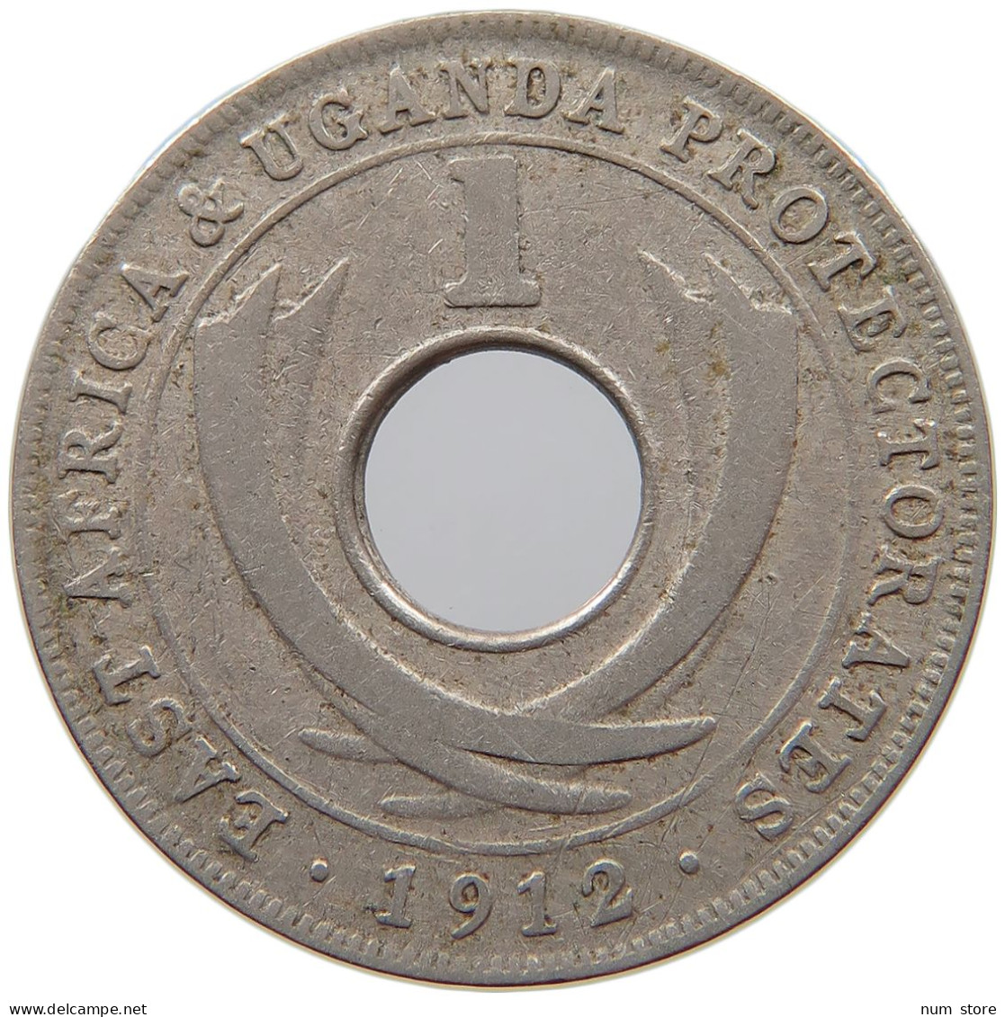 EAST AFRICA CENT 1912 H George V. (1910-1936) #s008 0381 - Ostafrika Und Herrschaft Von Uganda