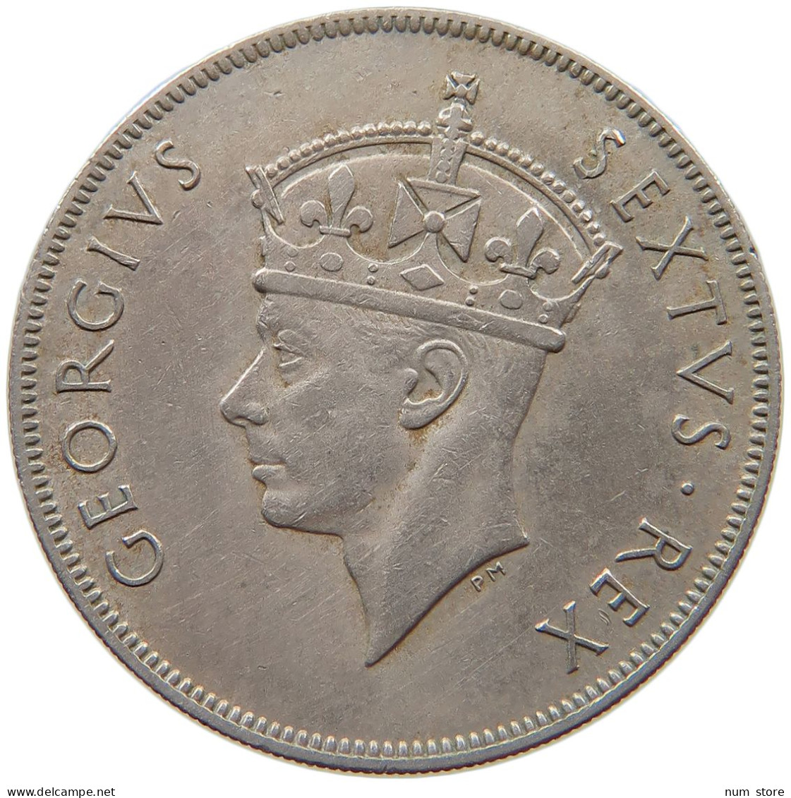 EAST AFRICA 50 CENTS 1952 George VI. (1936-1952) #s008 0431 - Africa Orientale E Protettorato D'Uganda