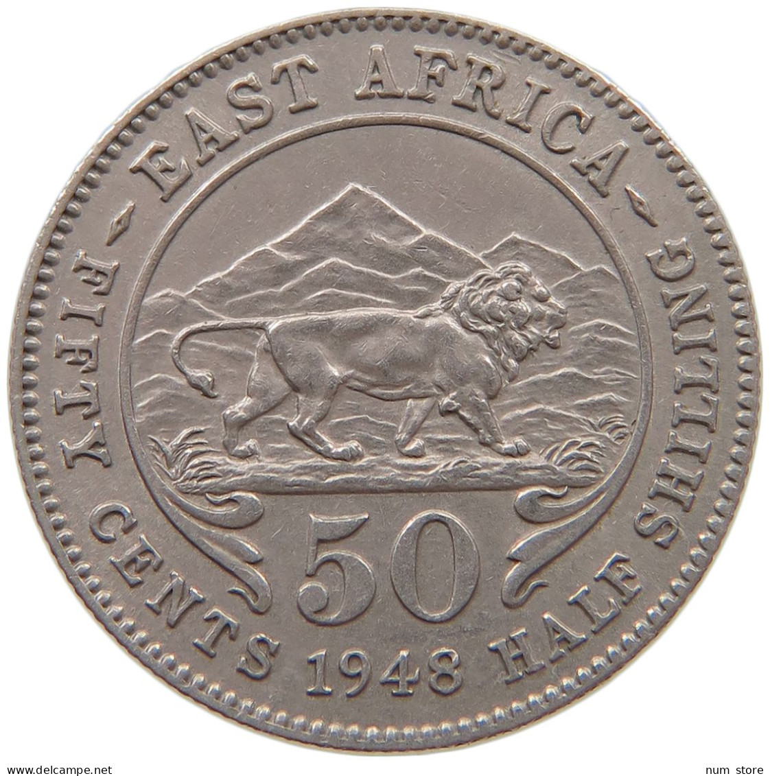 EAST AFRICA 50 CENTS 1948 George VI. (1936-1952) #c071 0203 - Afrique Orientale & Protectorat D'Ouganda