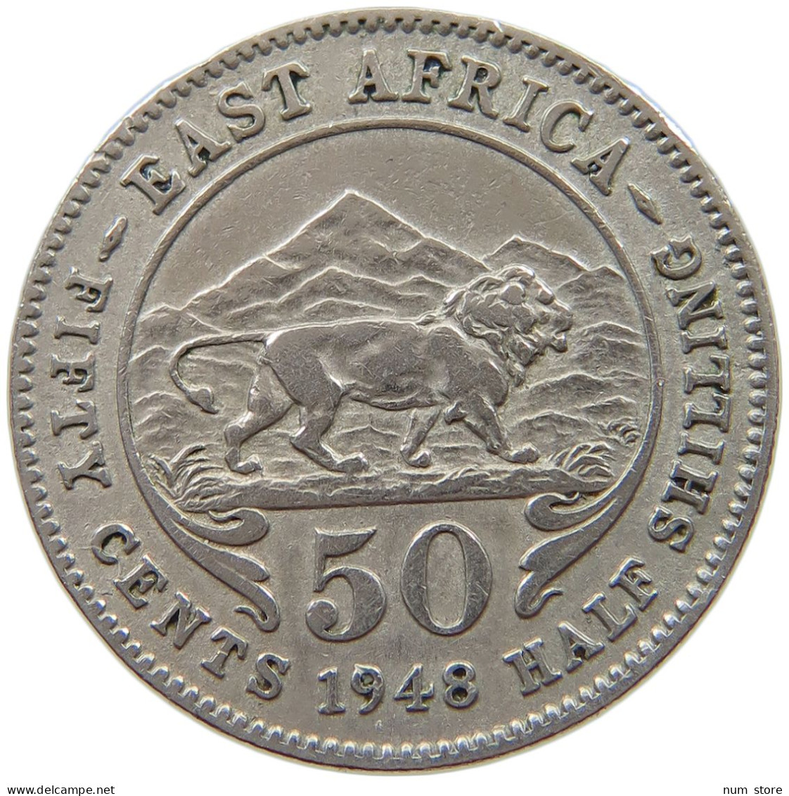 EAST AFRICA 50 CENTS 1948 George VI. (1936-1952) #a017 0321 - East Africa & Uganda Protectorates