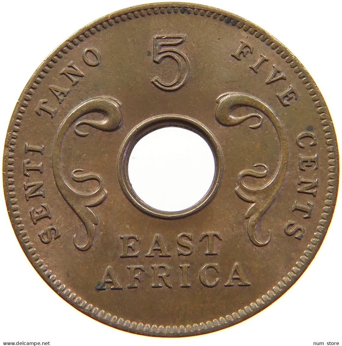 EAST AFRICA 5 CENTS 1964 Elizabeth II. (1952-2022) #s007 0051 - East Africa & Uganda Protectorates