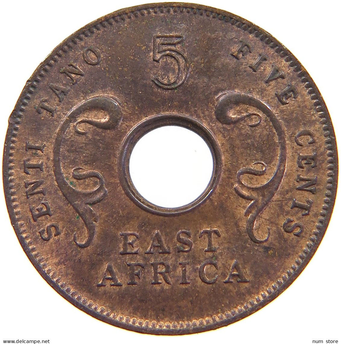 EAST AFRICA 5 CENTS 1964 Elizabeth II. (1952-2022) #c071 0495 - Ostafrika Und Herrschaft Von Uganda