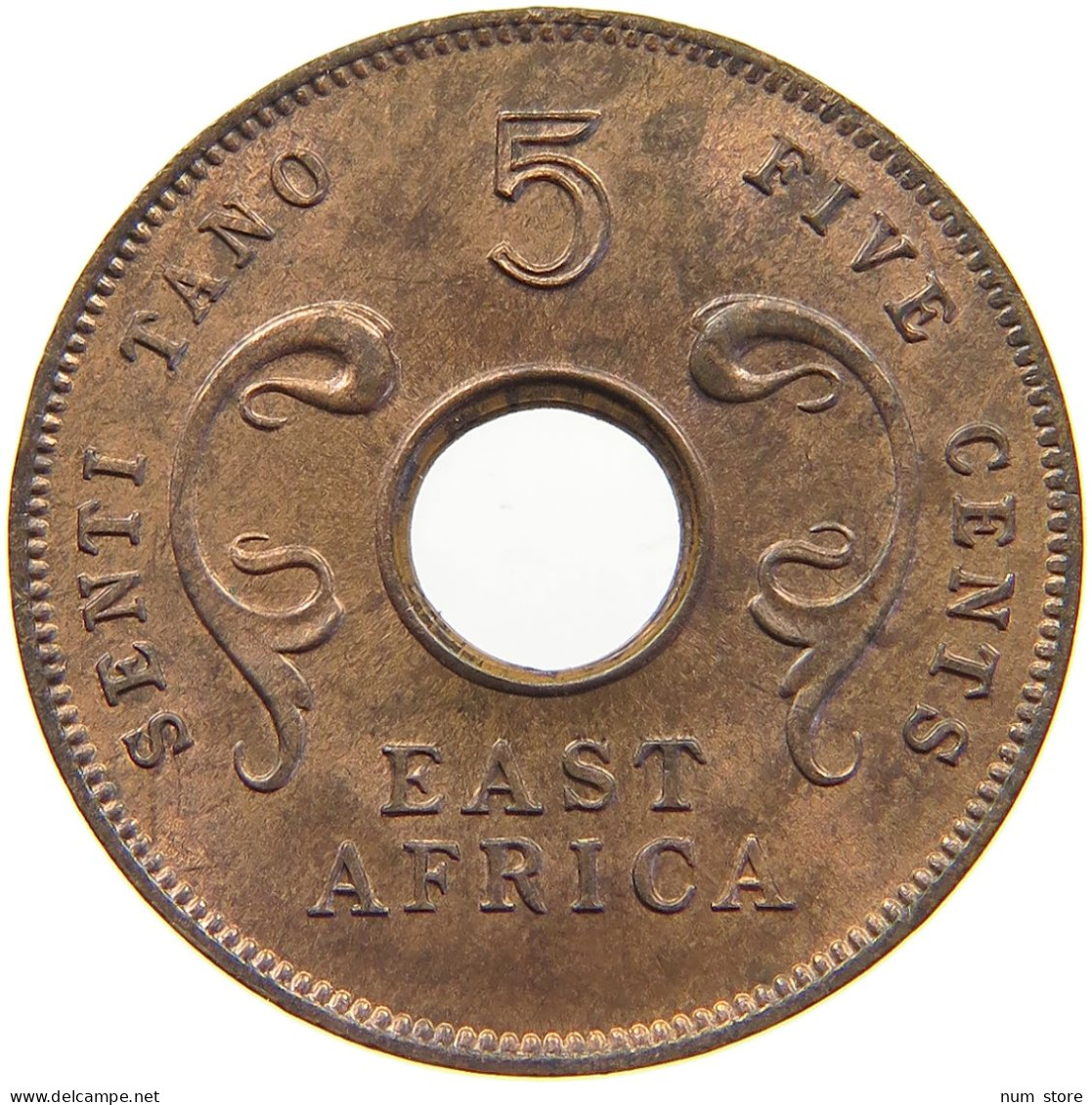 EAST AFRICA 5 CENTS 1964 Elizabeth II. (1952-2022) #c052 0559 - Afrique Orientale & Protectorat D'Ouganda