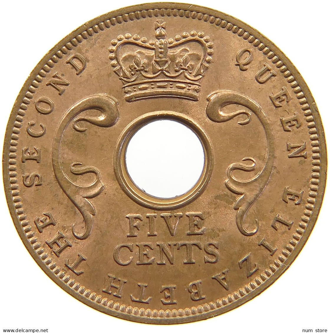 EAST AFRICA 5 CENTS 1963 Elizabeth II. (1952-2022) #c036 0635 - Ostafrika Und Herrschaft Von Uganda