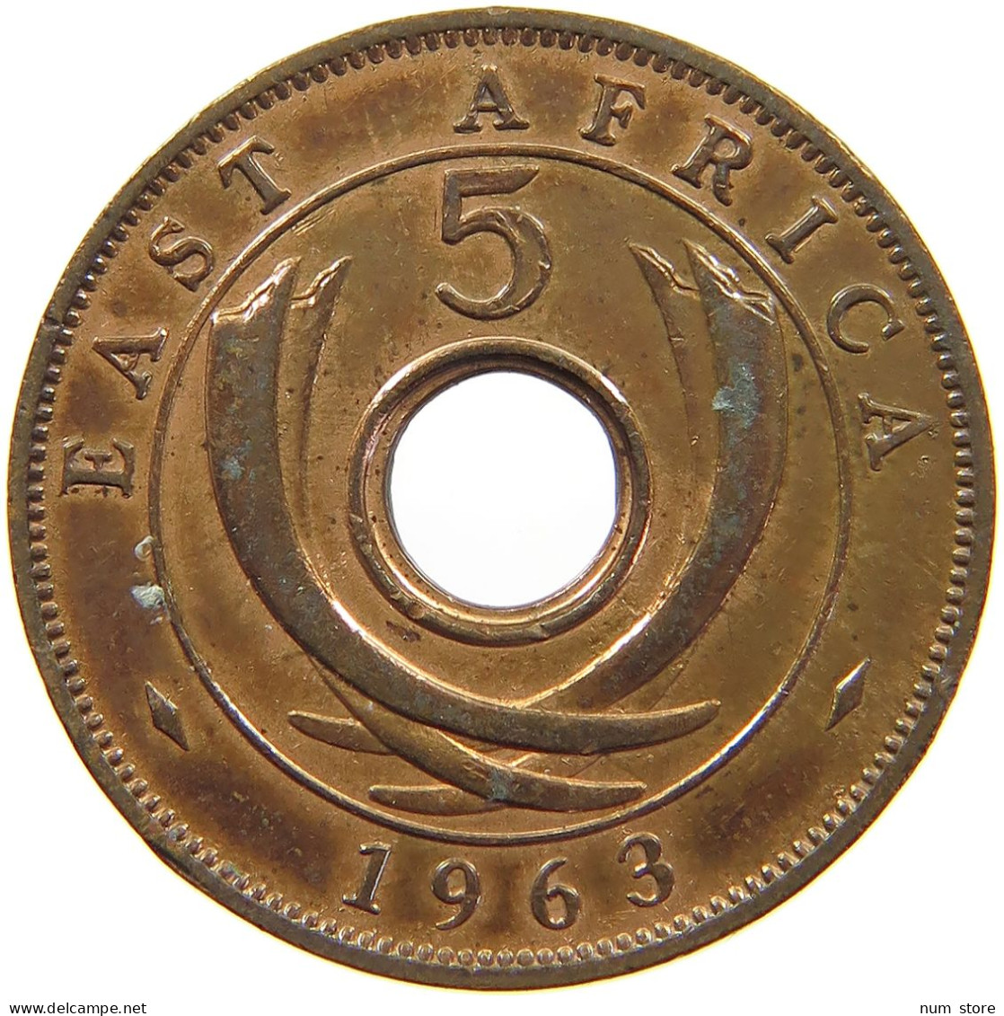 EAST AFRICA 5 CENTS 1963 Elizabeth II. (1952-2022) #c036 0631 - Afrique Orientale & Protectorat D'Ouganda