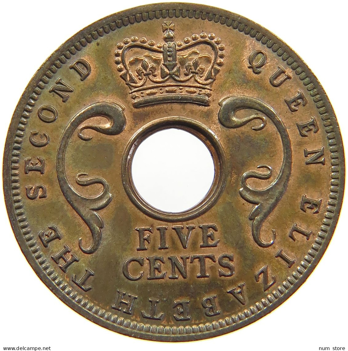 EAST AFRICA 5 CENTS 1963 Elizabeth II. (1952-2022) #c036 0629 - Oost-Afrika & Protectoraat Van Uganda