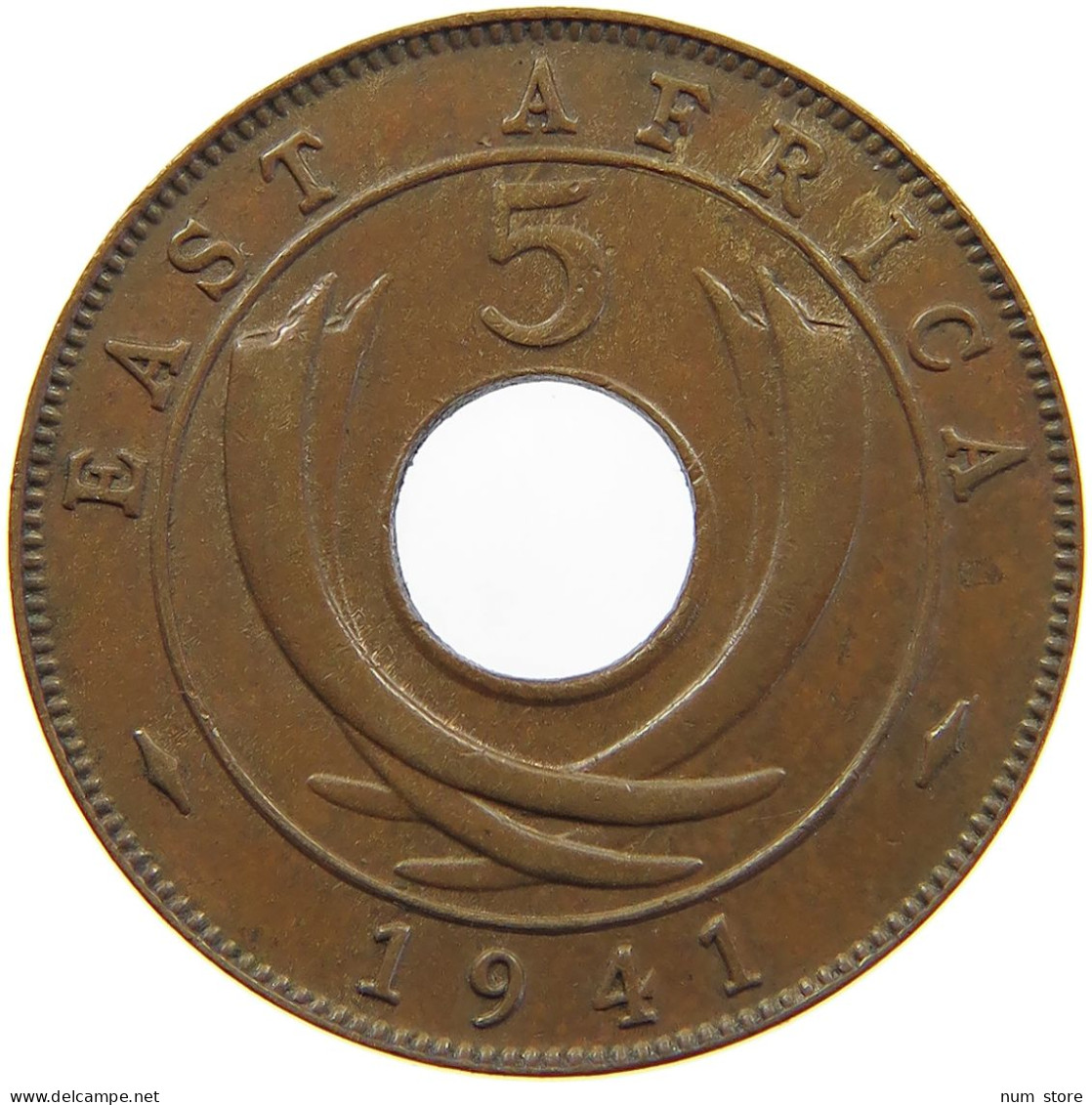 EAST AFRICA 5 CENTS 1941 George VI. (1936-1952) #c012 0363 - Afrique Orientale & Protectorat D'Ouganda