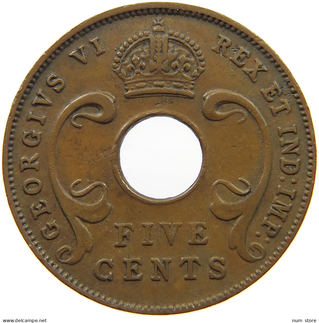 EAST AFRICA 5 CENTS 1941 George VI. (1936-1952) #a095 0147 - Afrique Orientale & Protectorat D'Ouganda