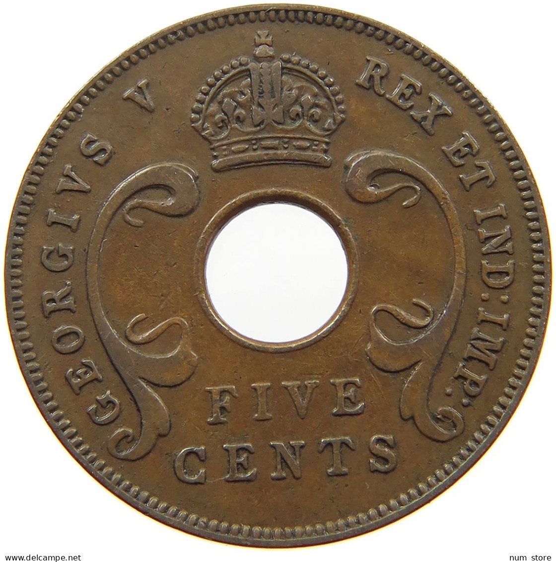 EAST AFRICA 5 CENTS 1935 George V. (1910-1936) #a095 0135 - East Africa & Uganda Protectorates