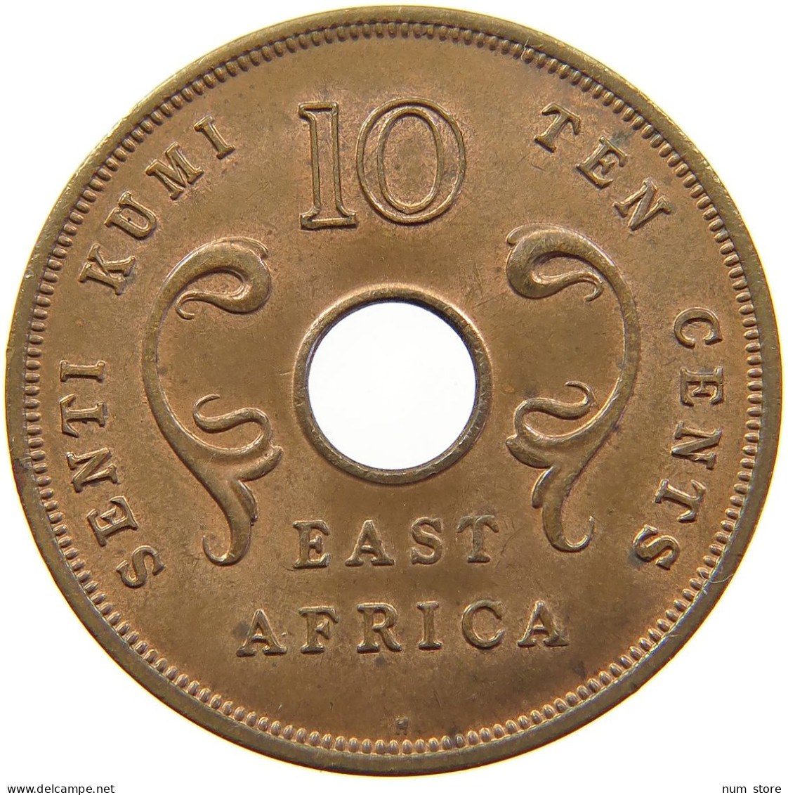 EAST AFRICA 10 CENTS 1964 Elizabeth II. (1952-2022) #s007 0065 - Afrique Orientale & Protectorat D'Ouganda