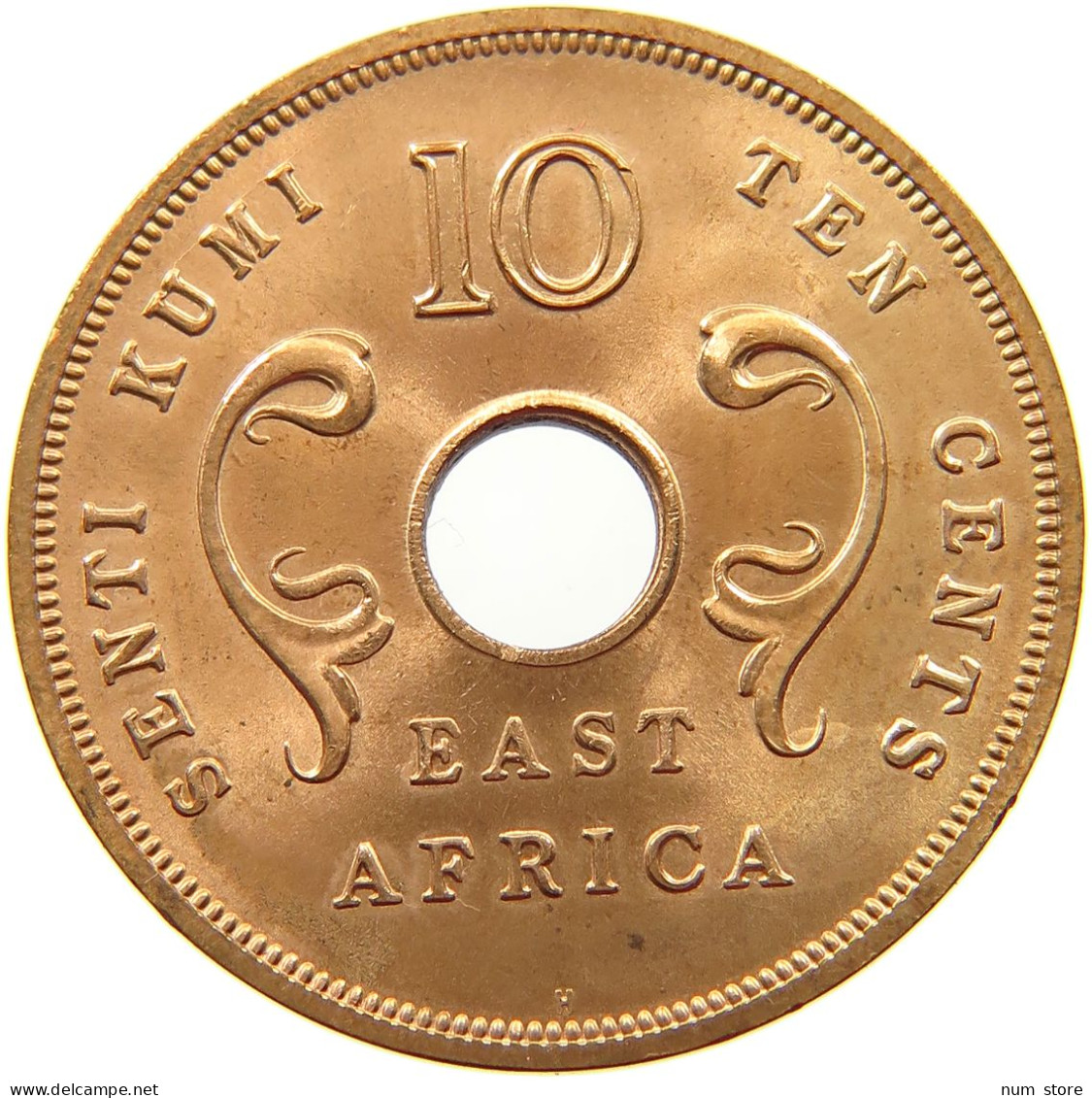 EAST AFRICA 10 CENTS 1964 H Elizabeth II. (1952-2022) #s046 0061 - Afrique Orientale & Protectorat D'Ouganda