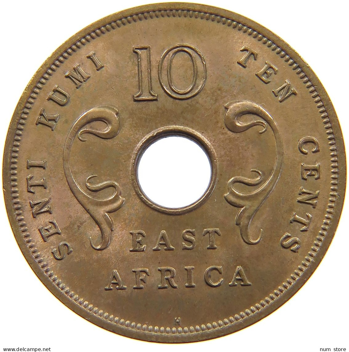 EAST AFRICA 10 CENTS 1964 Elizabeth II. (1952-2022) #c020 0223 - Ostafrika Und Herrschaft Von Uganda