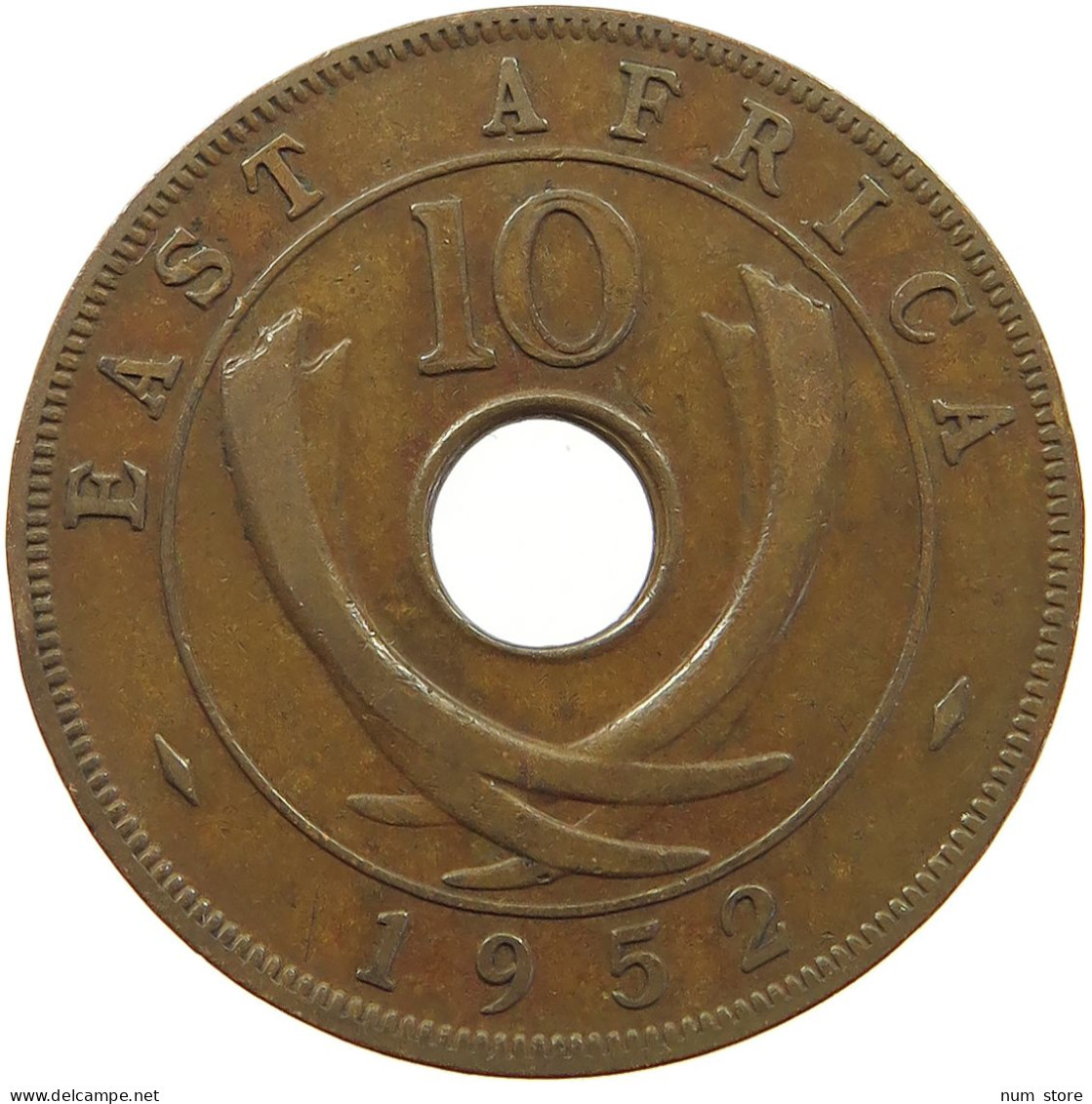 EAST AFRICA 10 CENTS 1952 George VI. (1936-1952) #a083 0463 - Africa Oriental Y Protectorado De Uganda