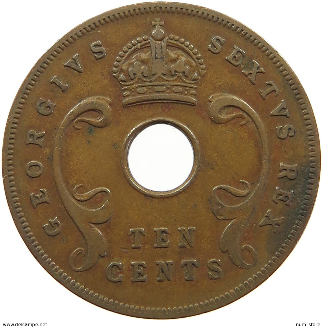 EAST AFRICA 10 CENTS 1952 George VI. (1936-1952) #a083 0463 - East Africa & Uganda Protectorates