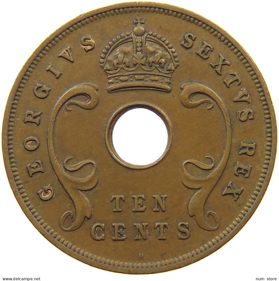 EAST AFRICA 10 CENTS 1952 George VI. (1936-1952) #a008 0229 - Afrique Orientale & Protectorat D'Ouganda