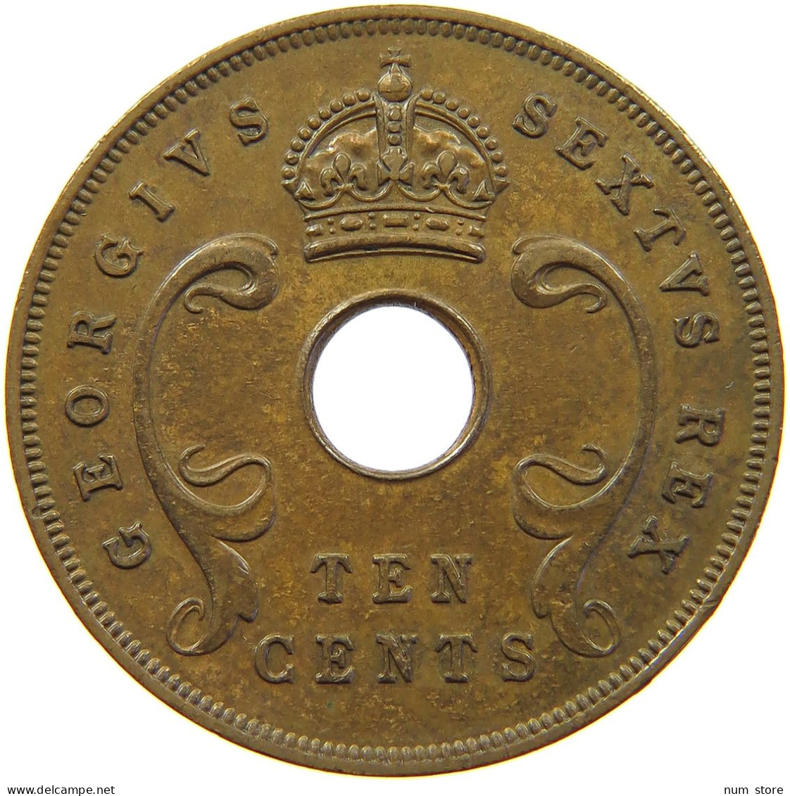 EAST AFRICA 10 CENTS 1952 George VI. (1936-1952) #s017 0297 - East Africa & Uganda Protectorates