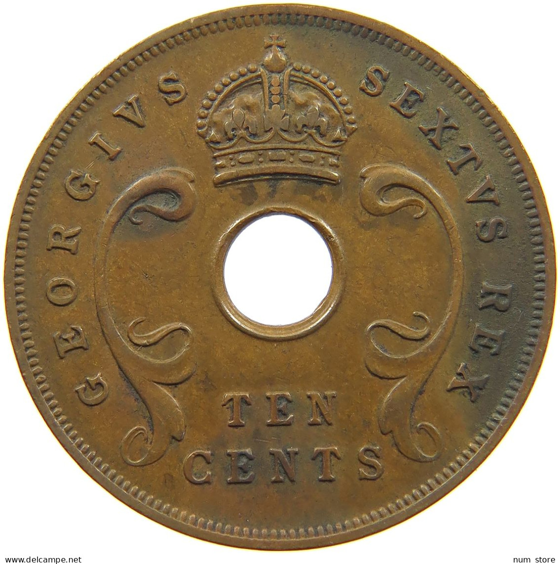 EAST AFRICA 10 CENTS 1951 George VI. (1936-1952) #c014 0449 - Africa Oriental Y Protectorado De Uganda