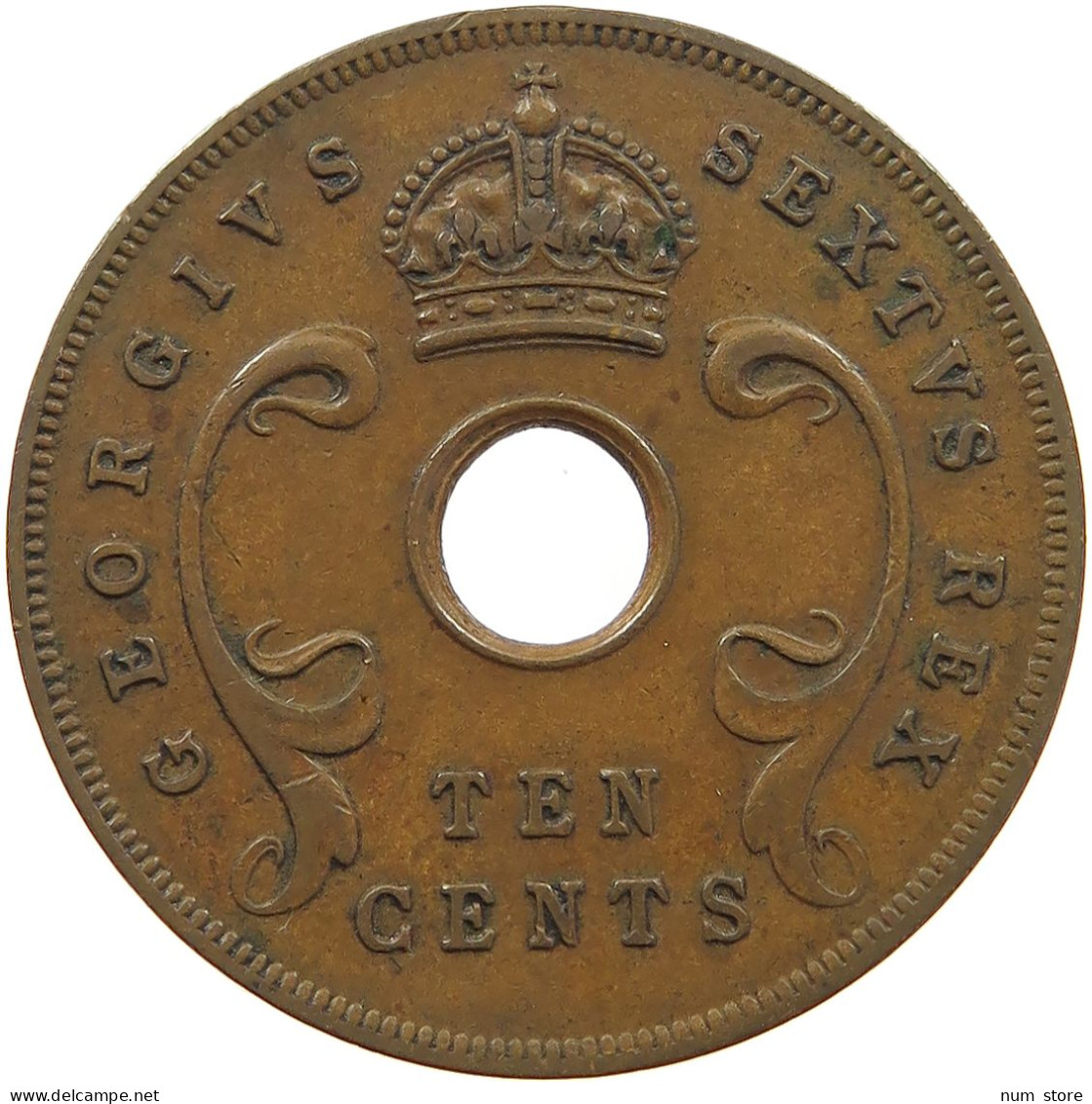 EAST AFRICA 10 CENTS 1951 George VI. (1936-1952) #c071 0383 - Africa Oriental Y Protectorado De Uganda