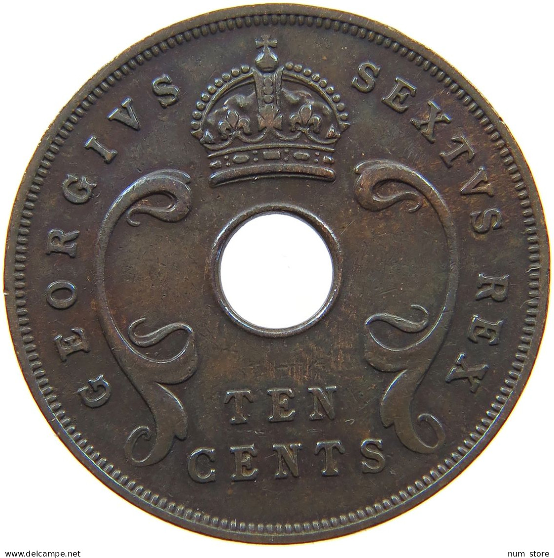 EAST AFRICA 10 CENTS 1950 George VI. (1936-1952) #c079 0653 - Afrique Orientale & Protectorat D'Ouganda