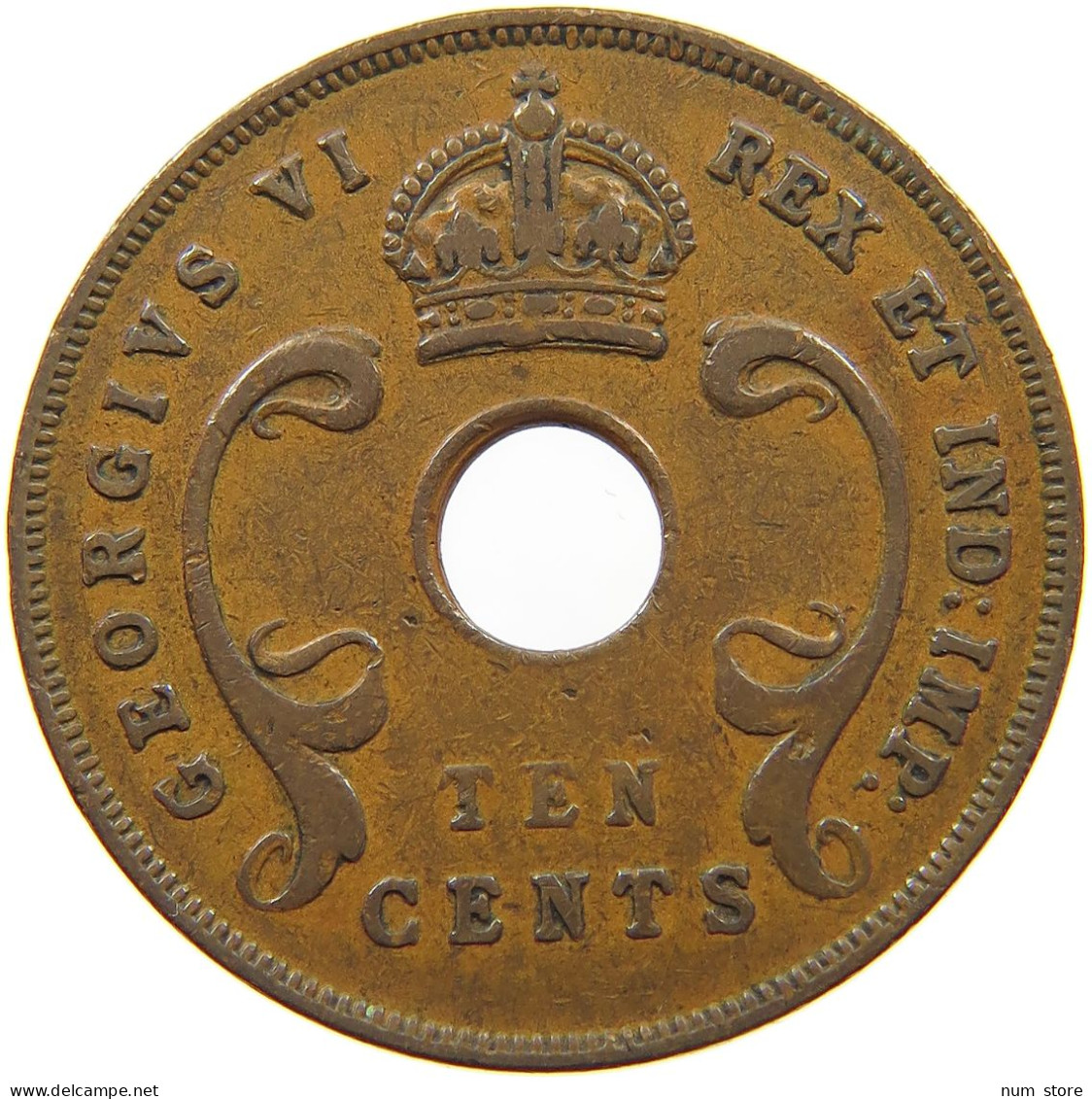 EAST AFRICA 10 CENTS 1942 George VI. (1936-1952) #c079 0661 - Africa Orientale E Protettorato D'Uganda