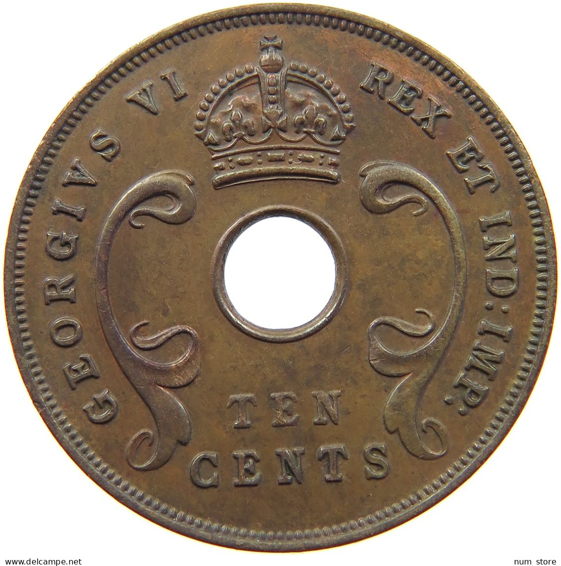 EAST AFRICA 10 CENTS 1942 George VI. (1936-1952) #s007 0077 - East Africa & Uganda Protectorates