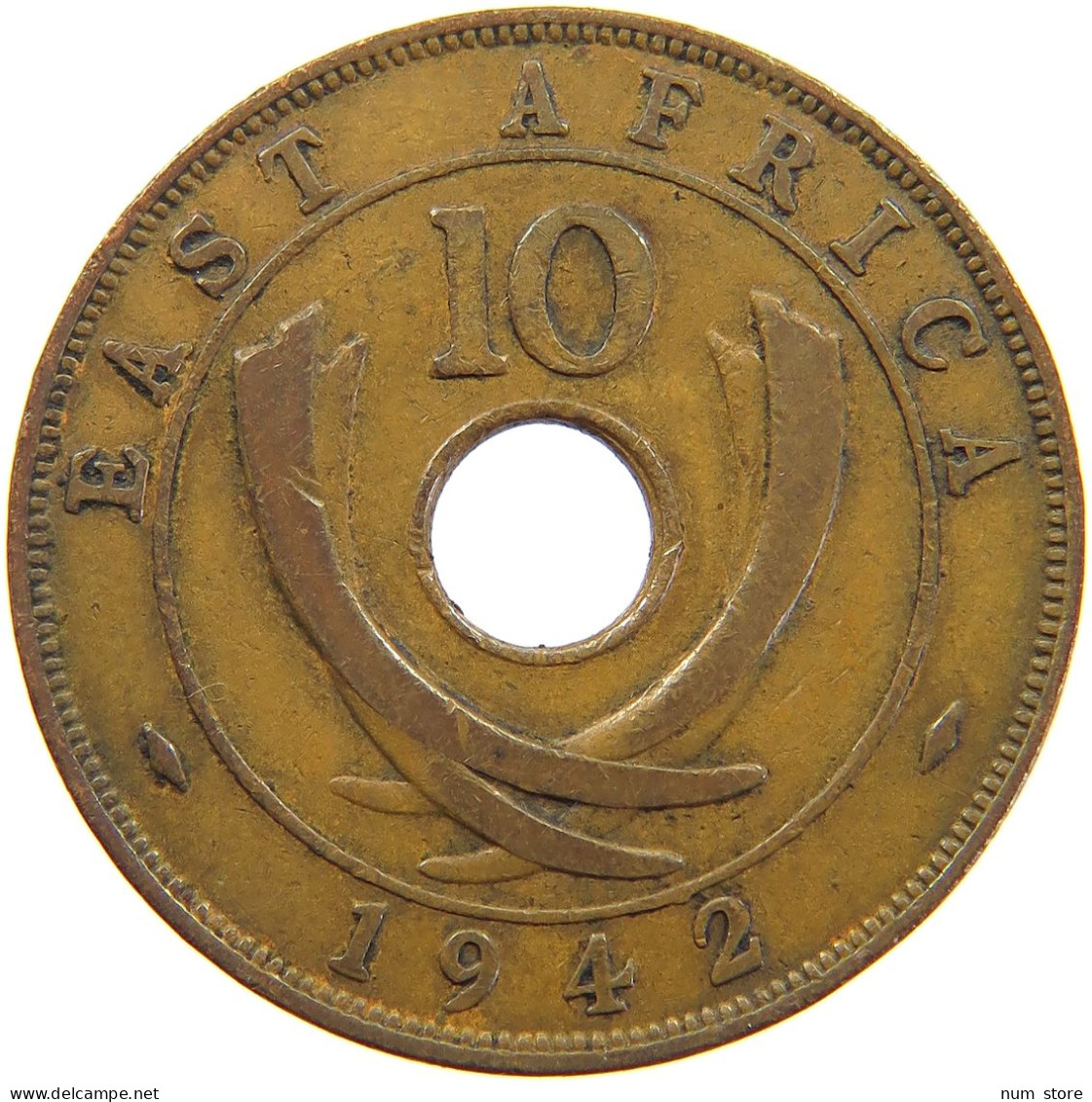 EAST AFRICA 10 CENTS 1942 George VI. (1936-1952) #a062 0213 - Africa Oriental Y Protectorado De Uganda