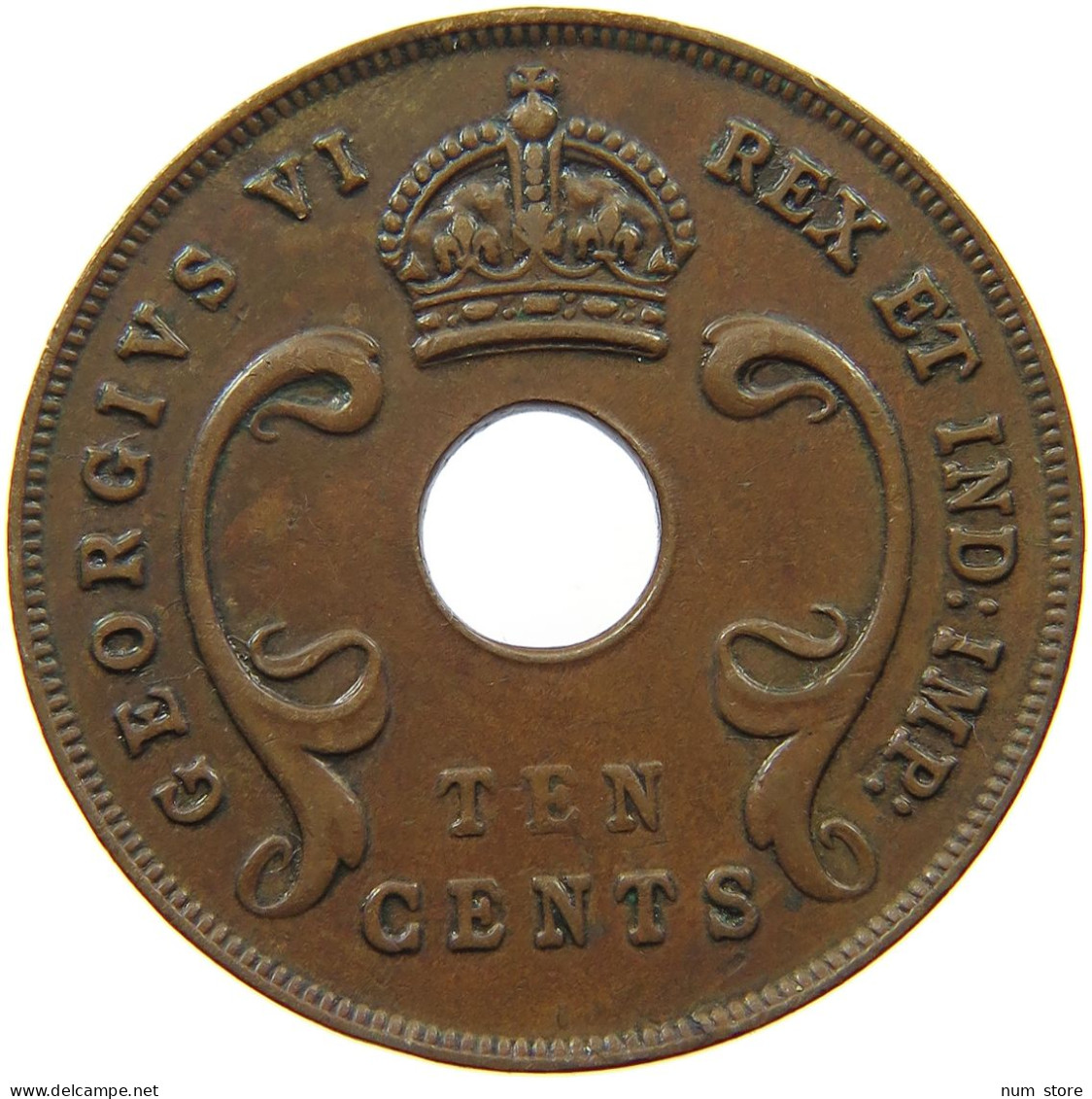 EAST AFRICA 10 CENTS 1941 George VI. (1936-1952) #s046 0065 - Ostafrika Und Herrschaft Von Uganda